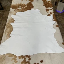 Avetco Economy Lamb Sheep Nappa Soft Leather hide skin 2-3 oz White