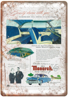 Vintage 1954 Monarch Ad Retro Look Metal Sign A6857