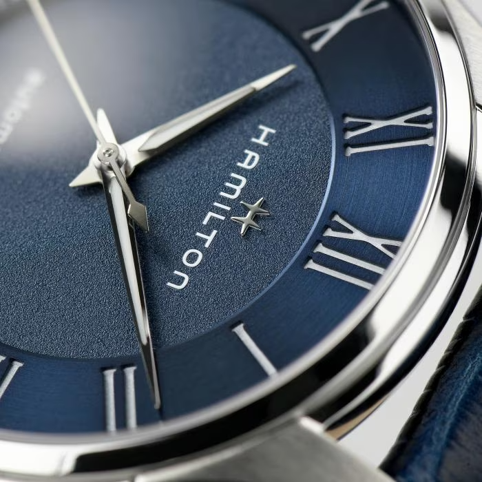 HAMILTON Jazzmaster Blue Dial Mens Auto 100% Authentic H42535640 | eBay