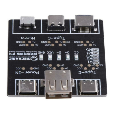 DT3 USB Data Cable Tester Fast Detecter Tool PCB Board For iPhone Micro Type C