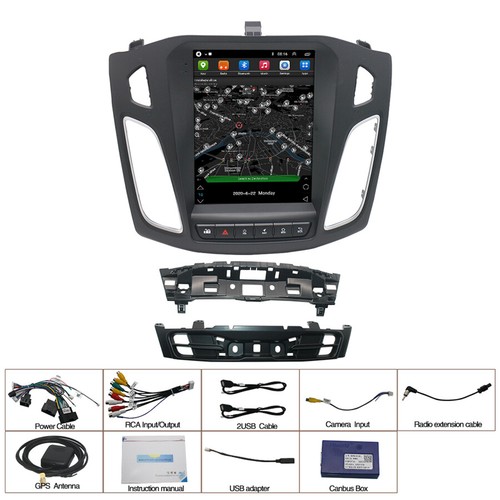 9.7'' Car Stereo Radio GPS Mirror Link OBD FM RDS For Ford Focus 2012-2017 - Afbeelding 1 van 11