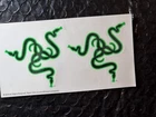 Official Razer Logo Decal Sticker Set – 2 Genuine Case Mod Stickers