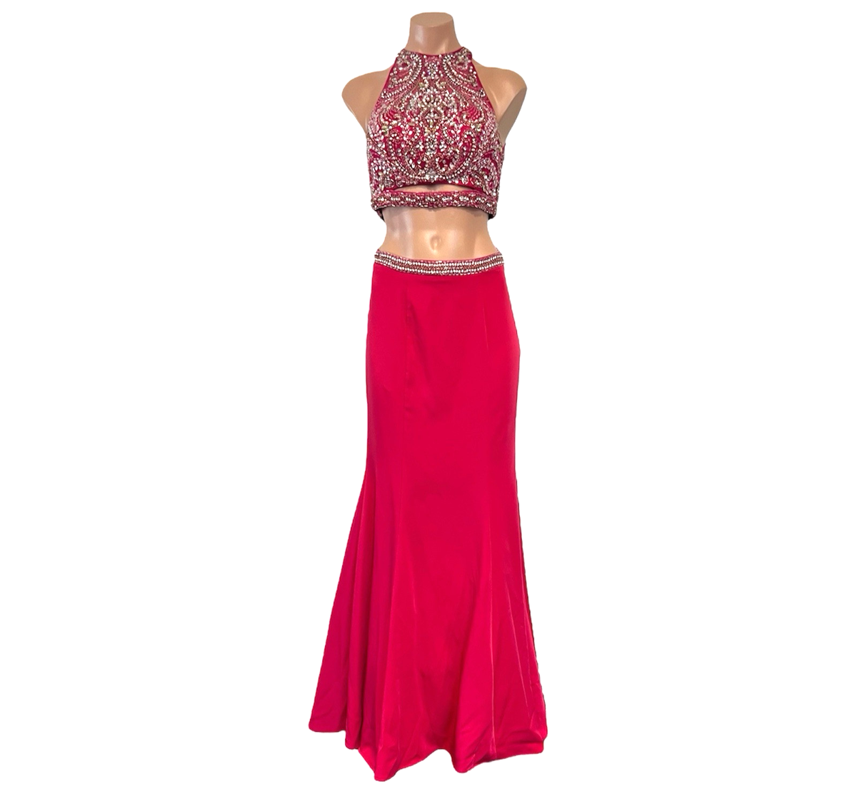 Hot Pink Dress XS Formal Fancy Wedding Party 2pc Open Tummy 4194 BICICI & COTY | eBay Hot Pink Dress XS Formal Fancy Wedding Party 2pc Open Tummy 4194 BICICI & COTY | eBay