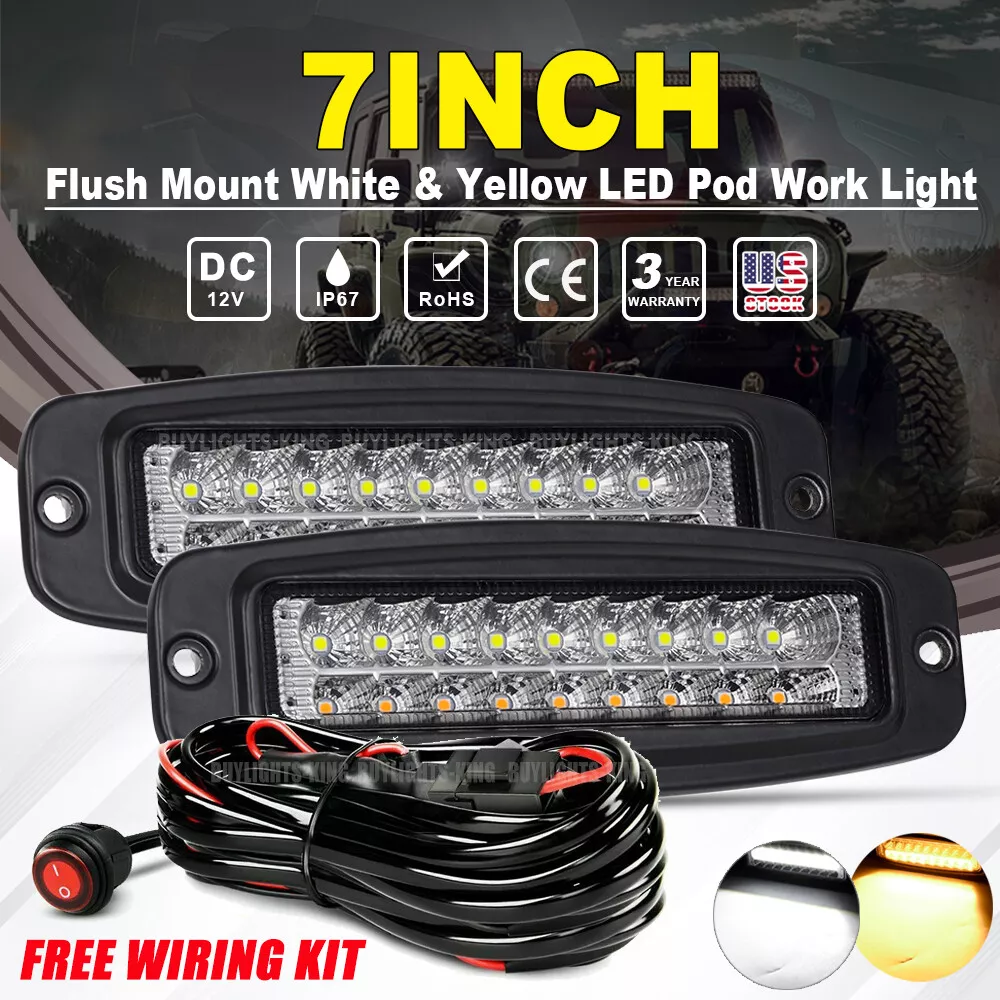 Flush mount led backup lights outlet