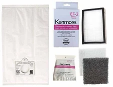 6 Kenmore Q/C  Vacuum Bags + 1 EF 2 (86880) + 1 CF 1 (81002) 5055 50557 50558