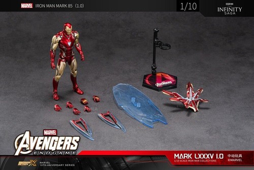 ZD Iron Man Ironman MK1-Mk7 MK42 MK45 MK85 War Machine Figur Sammlung Neu Box - Bild 91 von 98
