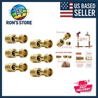 Durable Brass Garden Hose Fittings, 6-Pack for Effortless Gardening - Leak Proof
