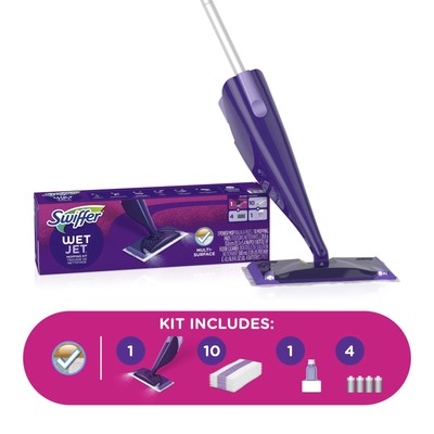 Wetjet Hardwood and Floor Spray Mop Multi Surface, All-In-One Mopping Cleaner St