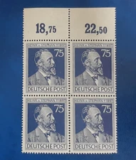 Germany Stamps Allied Occupation Zone 4x 75 Pfennig 1947 Block Mi-Nr. 964 (20158