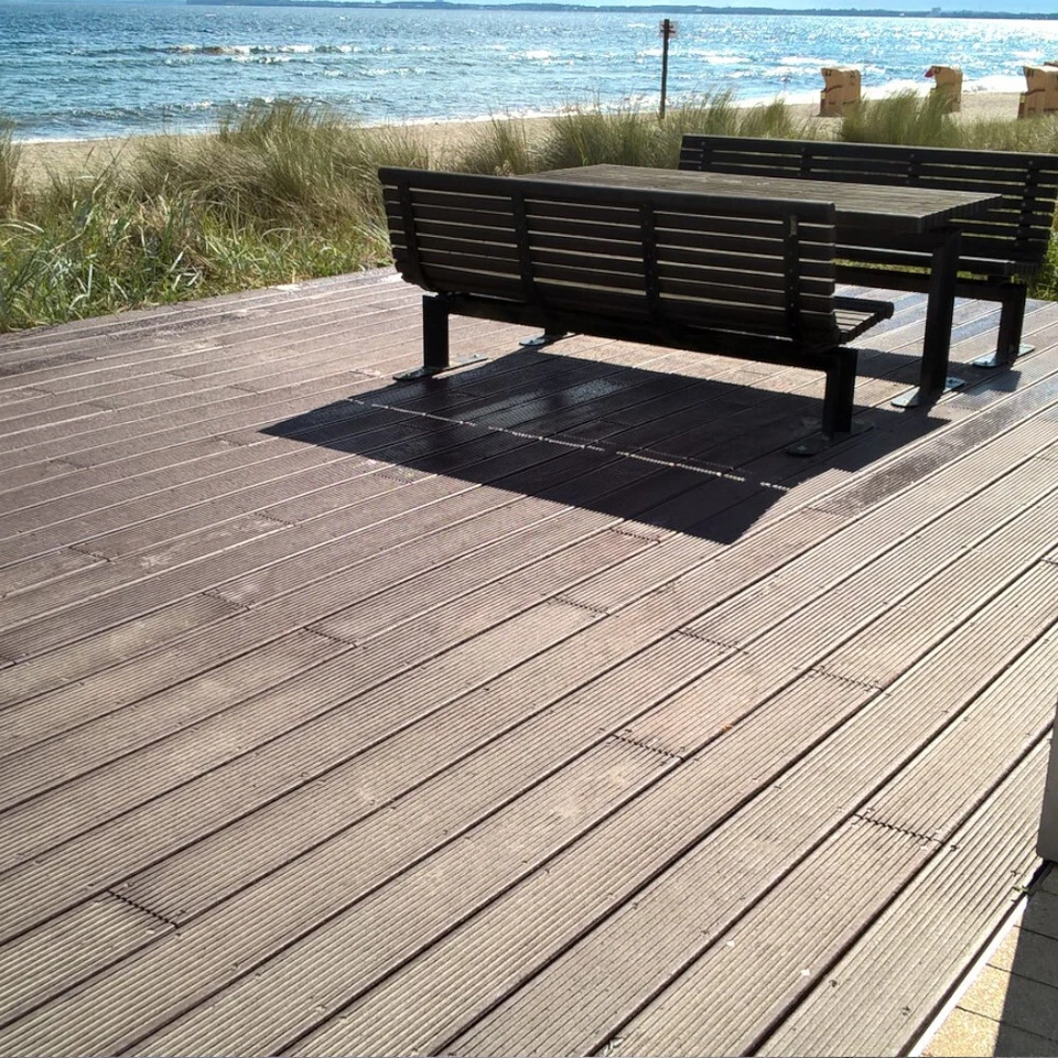 Terrassendiele Kunststoff (100% recycelt) 200x19.7x4cm Balkondiele WPC - Bild 3 von 4