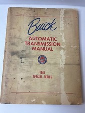 1961 Buick Product Automatic Transmission Manual Special Series Paperback 1961 Buick Product Automatic Transmission Manual Special Series Paperback