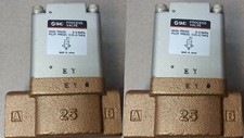 Lot of 2 SMC Process Valve VNB401B. Main press 0~0.5MPa. Pilot press 0.25~0.7MPa