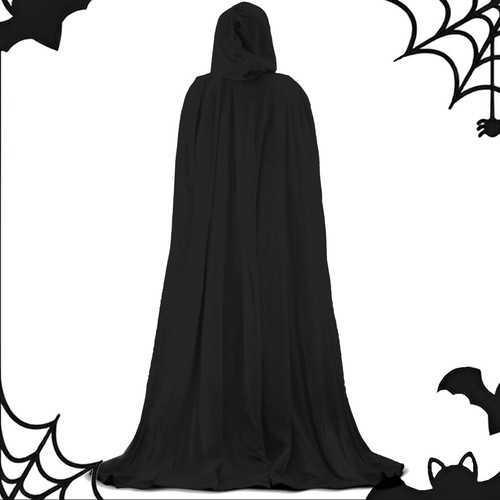 Adult Grim Reaper Costume Phantom of Darkness Death Reaper Halloween Fancy Dress - Picture 6 of 16