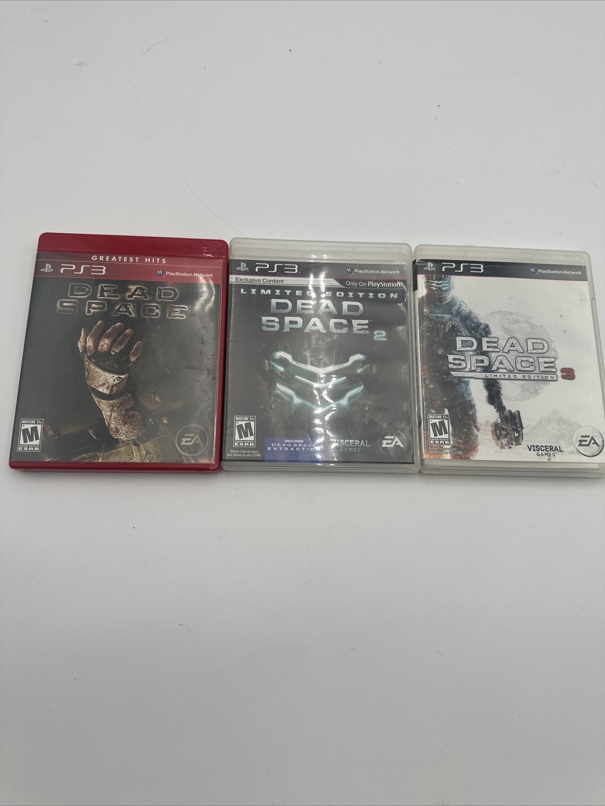 Dead Space 1 2 3 PlayStation 3 PS3 Trilogy Horror Lot Bundle Collection