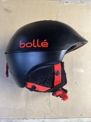 Bolle Snowboard Ski Helmet Size S 53-55cm Matte Black / Red