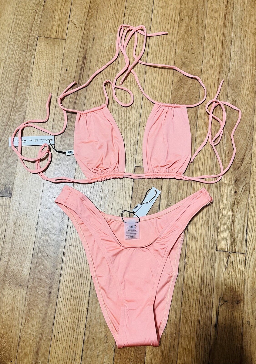 MONICA HANSEN Rectangle Top and Slay Baby Bottoms in Coral Size