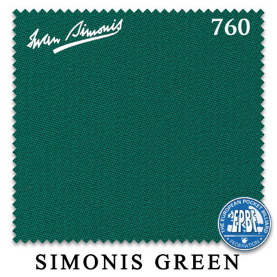 8' Simonis 760 Pool Billiard Table Cloth - Simonis Green - AUTHORIZED DEALER
