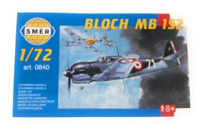 SMER Modellbau Kunststoff Modellbausatz Militär 1:72 Flugzeug Bloch MB 152