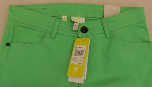New with Tags! Womens Adidas NEO COLOUR SKINNY Stretch Denim Jeans Green 27W30L - Picture 3 of 11