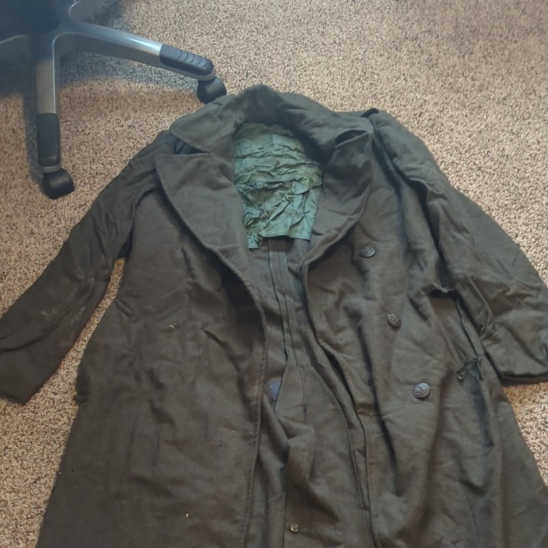 Men's Grade 2 1960s-70s Us Marine Wool Greatcoat Issued