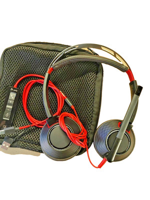 Poly Blackwire 5220 Stereo USB-C Headset +3,5mm Stecker+USB-C/A Adapter sehr guter Zustand