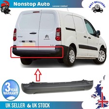 Rear Bumper Centre Without Sensor Holes Black For CITROEN Berlingo 7410GE