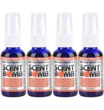 Scent Bomb 100% Oil Based Concentrated Air Freshener Spray, Mango Tropical, 4 PK