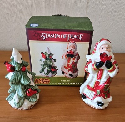 Cracker Barrel ''Season Of Peace'' Salz- und Pfefferstreuer. Boxed