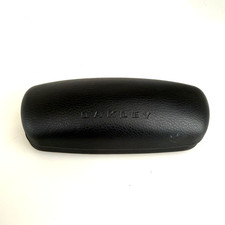 Oakley Sunglasses Case Black Faux Leather Large Hard Case Clamshell