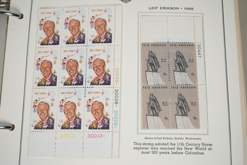 EE. UU. 1966-1974 COLECCIÓN DE 200+ BLOQUES DE PLACAS TODOS COMO NUEVOS EN ÁLBUM EN PÁGINAS MINKUS - Imagen 23 de 24