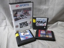 Lot of 4 Sega Genesis NHL 94 | 95 | 96 and 1994 ESPN National Hockey Night Games