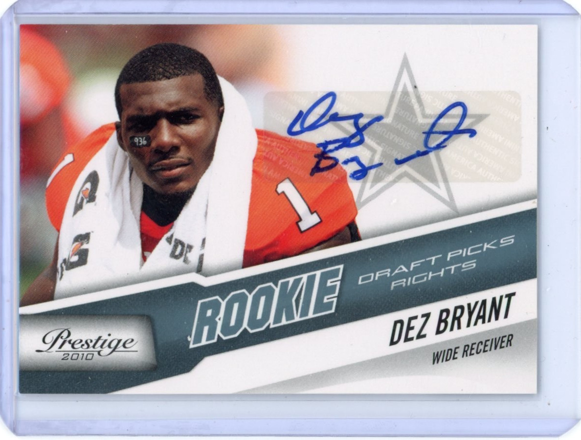 Dez Bryant Panini Prestige #234 Draft Picks Rights Autograph