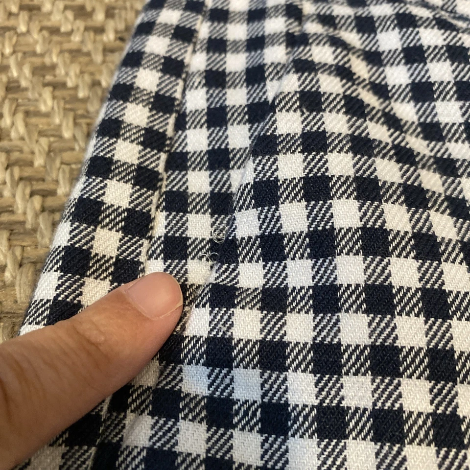 Pantalones Cortos J.CREW Completamente Forrados Hayden en Guinga Talla 8 Mezcla de Lino Preppy Foto 2 de 4