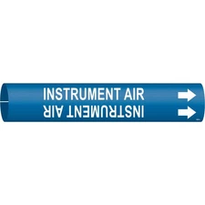 BRADY 4089-A Pipe Marker,Instrument Air,4/5 in W 9AC13