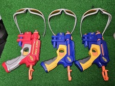 Lot Of 3-Nerf Dart Tag Guns With Glasses and Darts.