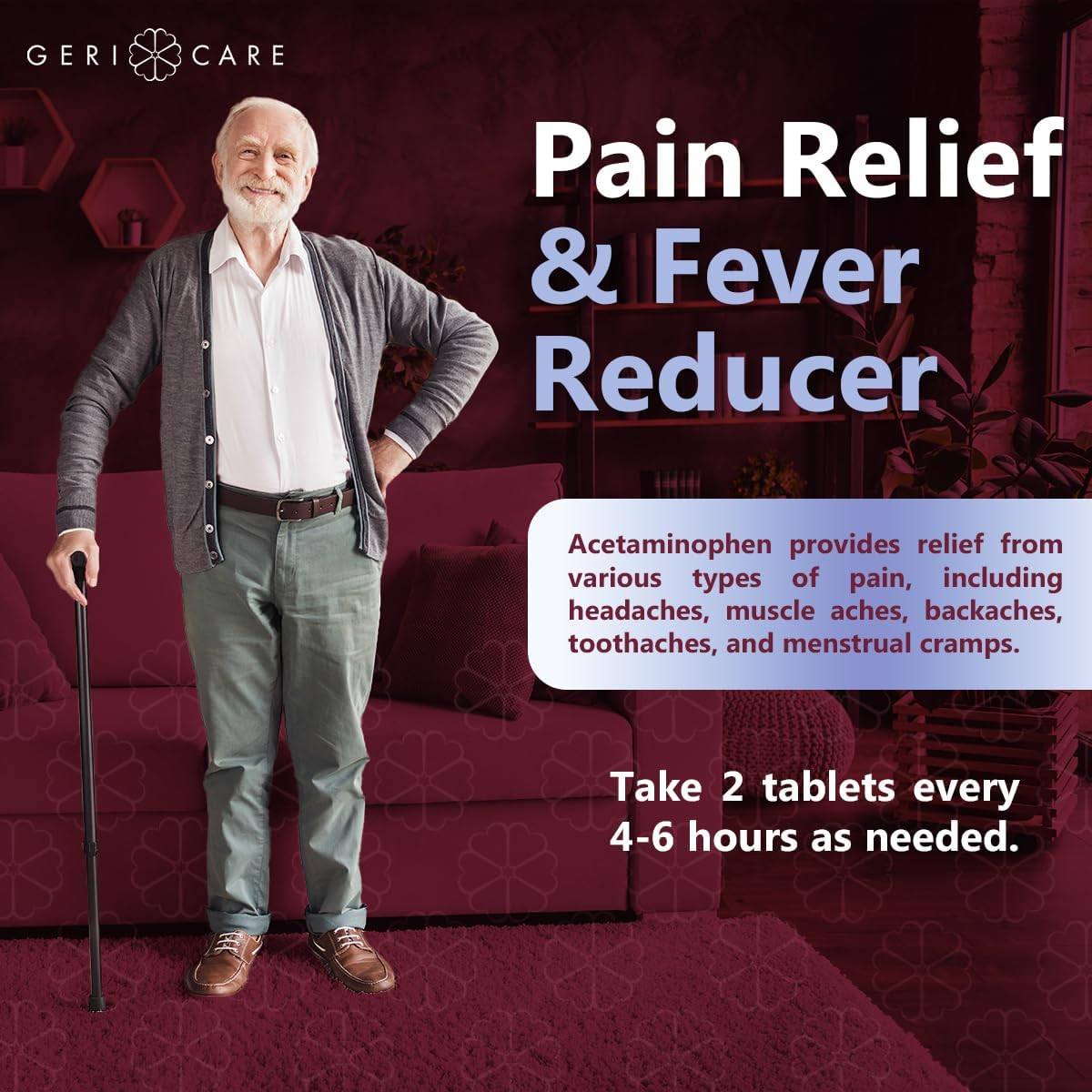 Regular Strength Acetaminophen Pain Relief Fever Reducer Tablets, Strength 325Mg