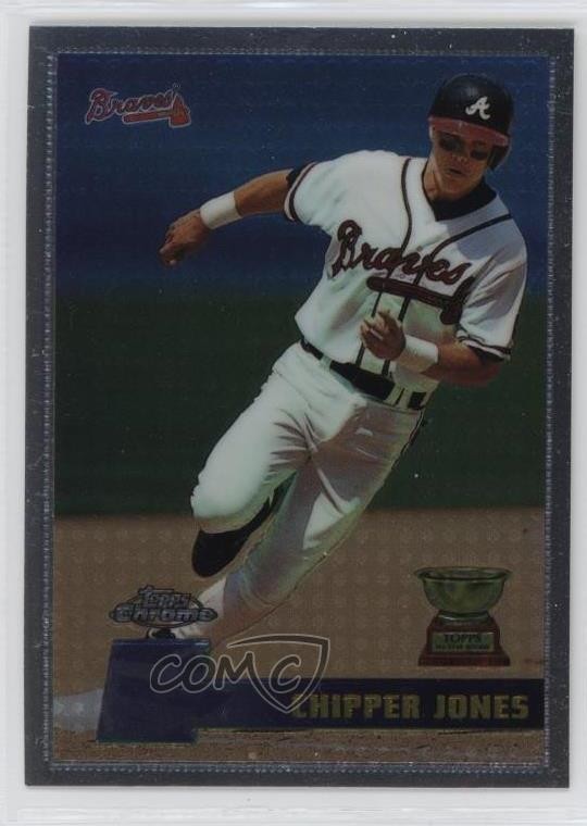 1996 Topps Chrome Chipper Jones #52 HOF 05ri