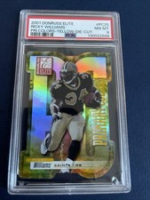 2001 RICKY WILLIAMS Donruss Elite Primary Colors GOLD #Pc25 #/75 PSA 8