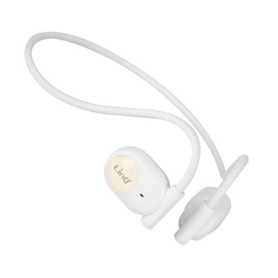 LinQ Kabellose Kopfhörer Sport Design Offen Nackenbügel Touch-Bedienelemente Weiß