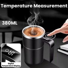 Electric Self-Mixing Coffee Mug 380ml Rechargeable Auto Stirring Cup