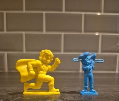 Vintage Kelloggs Rice Krispies Cereal Toys - POP 1987 Figur & SNAP 1989 Figur