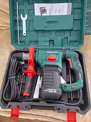 Parkside PBH 1550 C1 Bohr- und Meißelhammer 1550W 5J 0 3900 bpm im Koffer