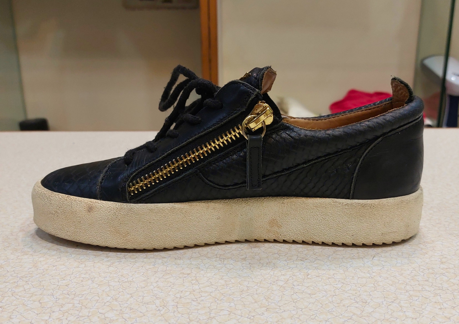 Giuseppe Zanotti Women PYTHON EMBOSSED TRAINERS L… - image 8