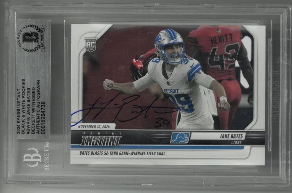 Jake Bates Autographed 2024 Panini Instant #147 Rookie Card