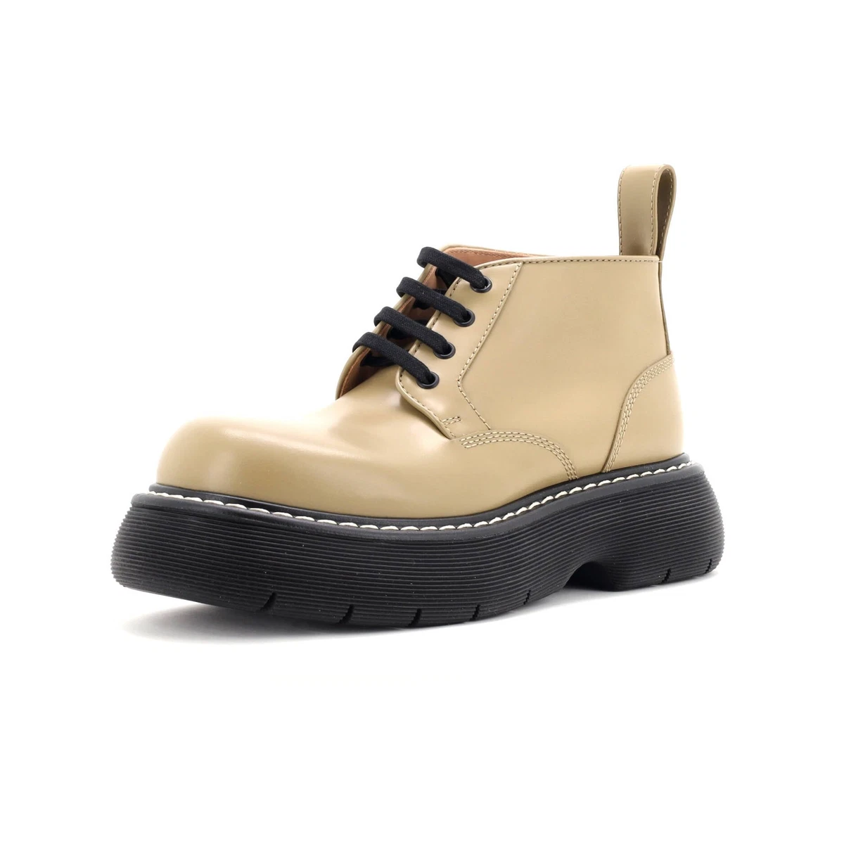 Bottega Veneta Puddle Bomber Mens Sz EU 46 US13 Lace Up Boots Jute Tan Nylon Bottega Veneta - Puddle Bomber padded lace-up boots Bottega  main image 4