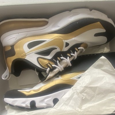 Nike Air Max 270 React Men s Low Top Sneakers White/Black/Gold CW7298-100