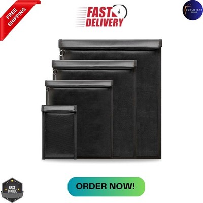 4Pack Fireproof Faraday Bag for Laptops, Tablets, Radio, Cell Phone, Car Keys, R