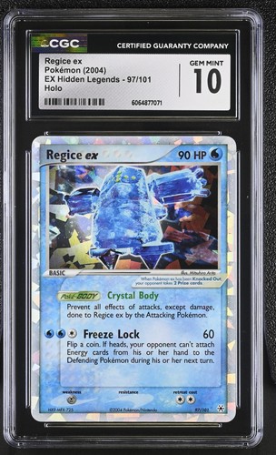 Regice ex graded CGC 10 for sale on eBay