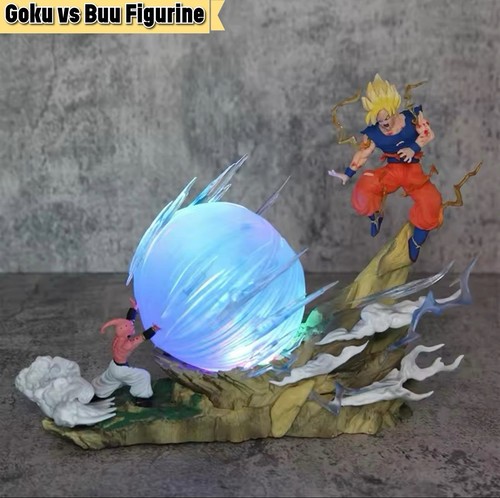 ππ₯ Goku Vs Buu Spirit Bomb DBZ (21cm) Figurine Dragon Ball Super| Super Saiyan - Picture 5 of 5