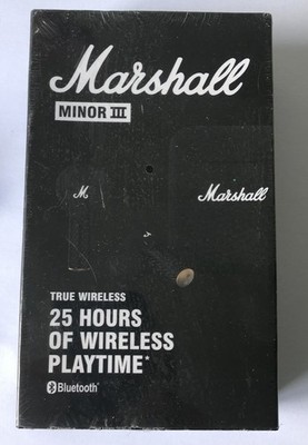 Marshall Minor III Wireless Bluetooth In-Ear Kopfhörer Schwarz. Neu. Versiegelter Karton.